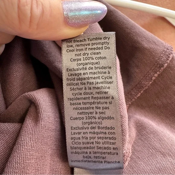 John Varvatos Beaded Skull Graphic T-Shirt Mauvewood Cotton Crewneck Sz S - Picture 8 of 12